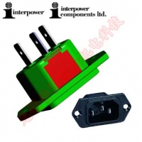 Interpower 电源线进线插座 83030100 替代 8301213